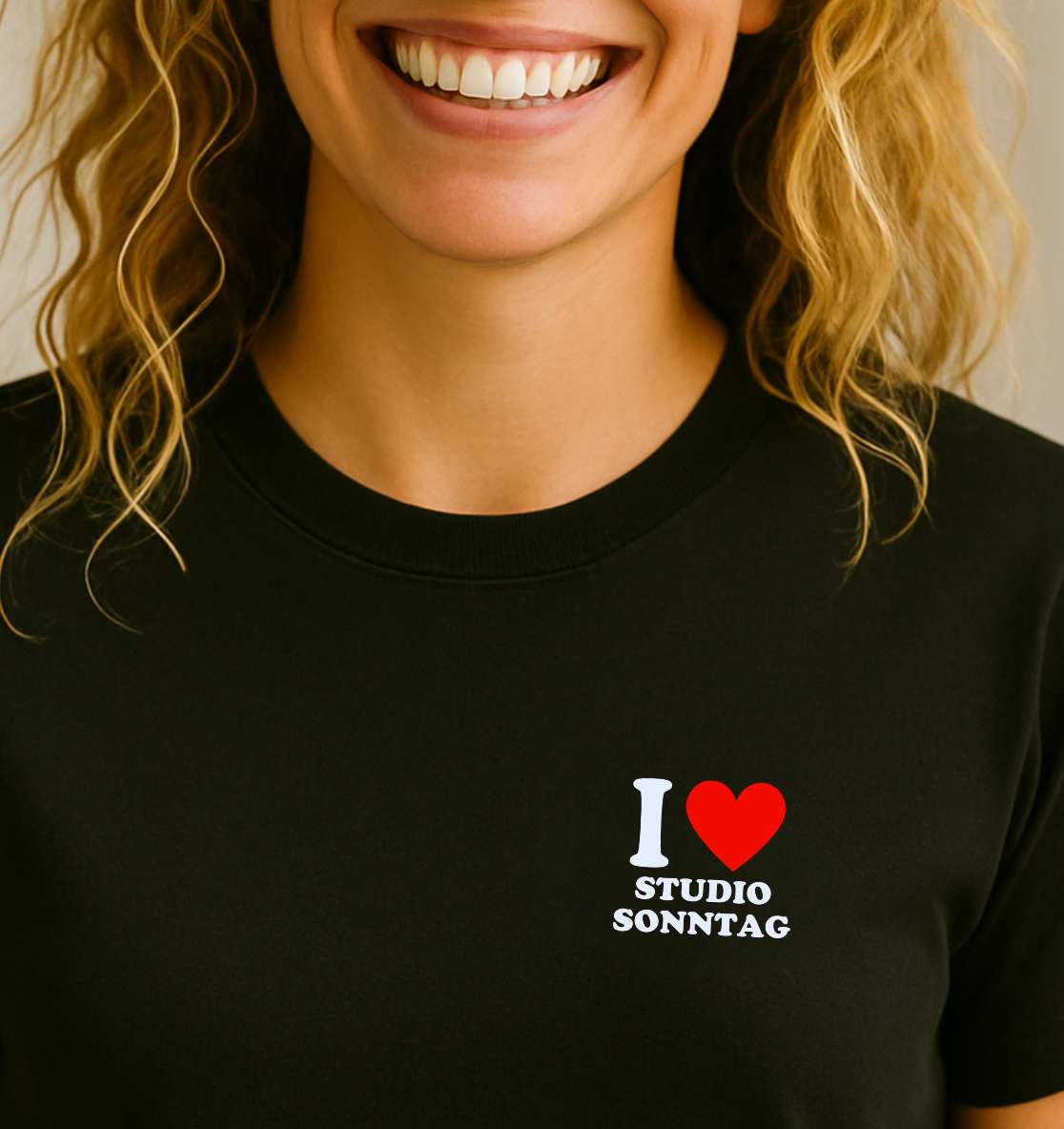 Personalisiertes Premium T-Shirt aus Bio-Baumwolle (Unisex) | I ♥ ...