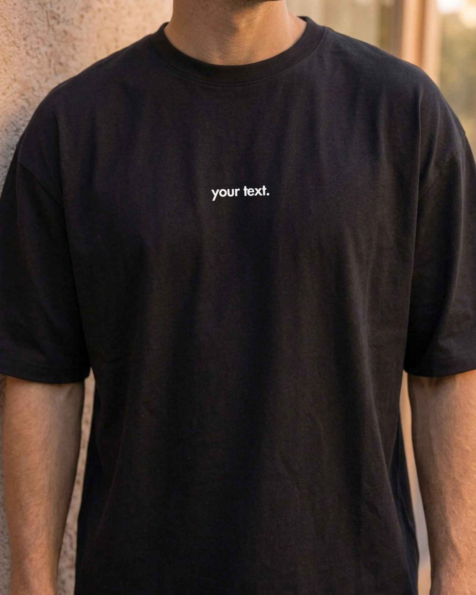 Gepersonaliseerd premium T-shirt van biologisch katoen - Oversized