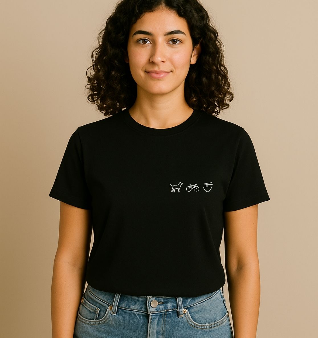 Personaliertes Premium T-Shirt für Frauen aus Bio-Baumwolle | 3 Motive