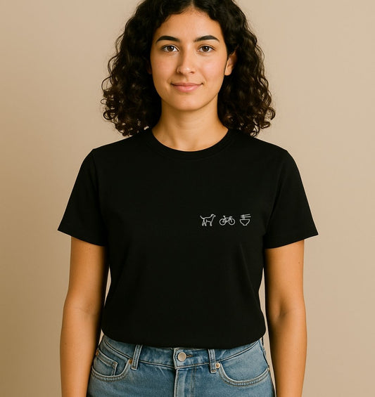 Personaliertes Premium T-Shirt für Frauen aus Bio-Baumwolle | 3 Motive