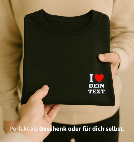 Personalisiertes Premium T-Shirt aus Bio-Baumwolle (Unisex) | I ♥ ... - Bild 6