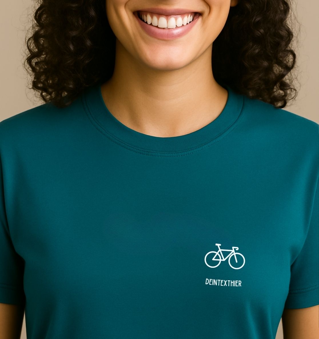 Personalisiertes Premium T-Shirt für Frauen aus Bio-Baumwolle | 1 Motiv