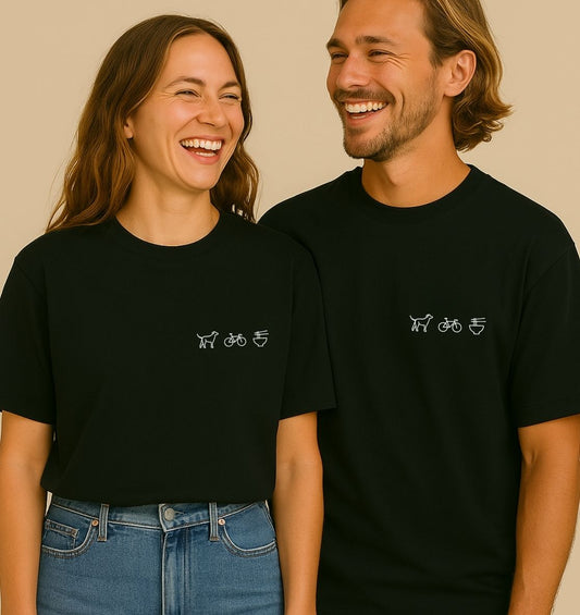 Personaliertes Premium T-Shirt aus Bio-Baumwolle (Unisex) | 3 Motive