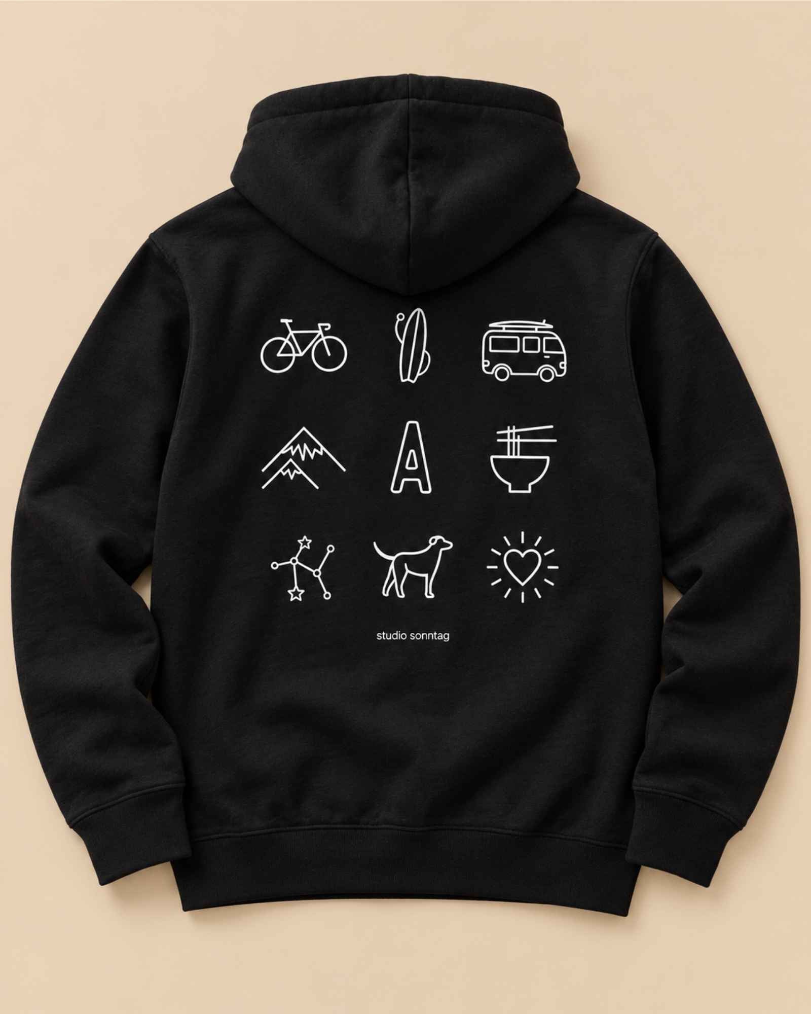 Hoodie · 9 Motive wählen
