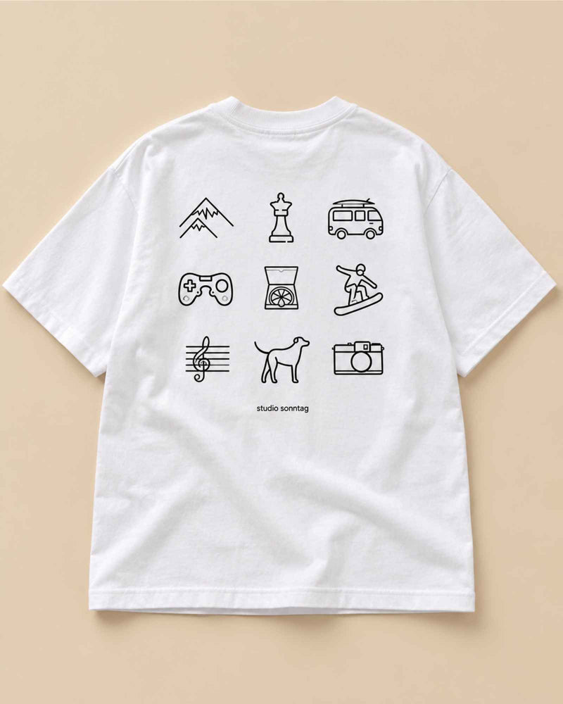Oversized-shirt · Vælg mellem 9 motiver