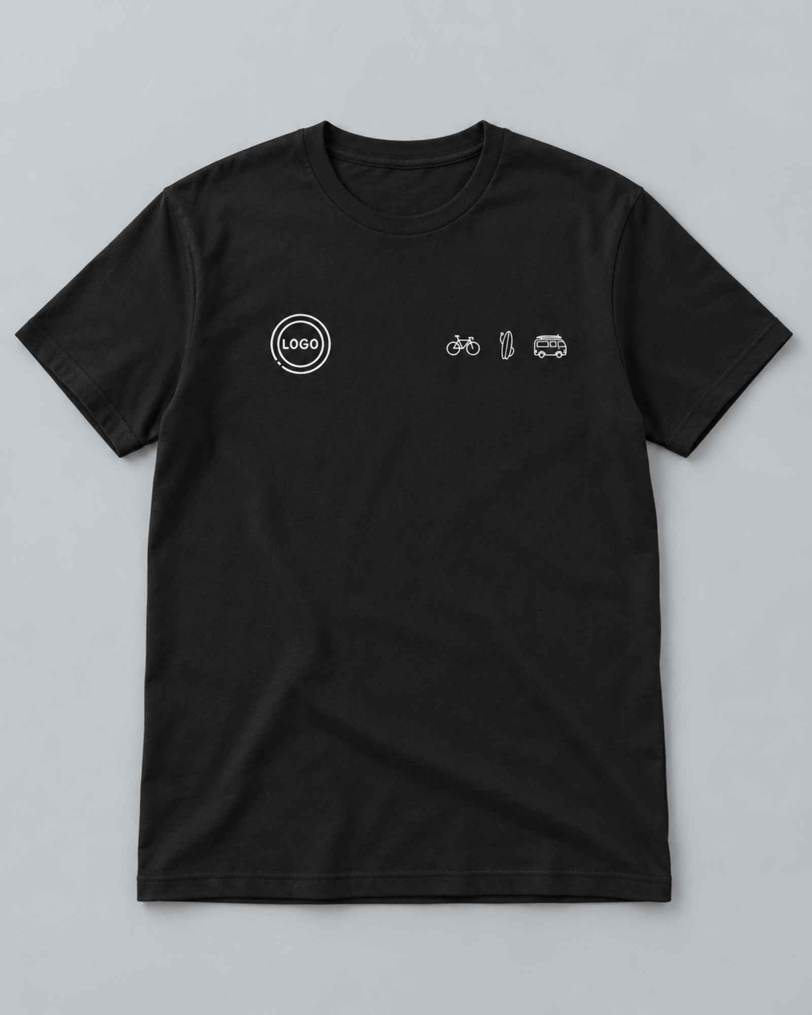 T-Shirt Unisex mit eigenem Brustlogo