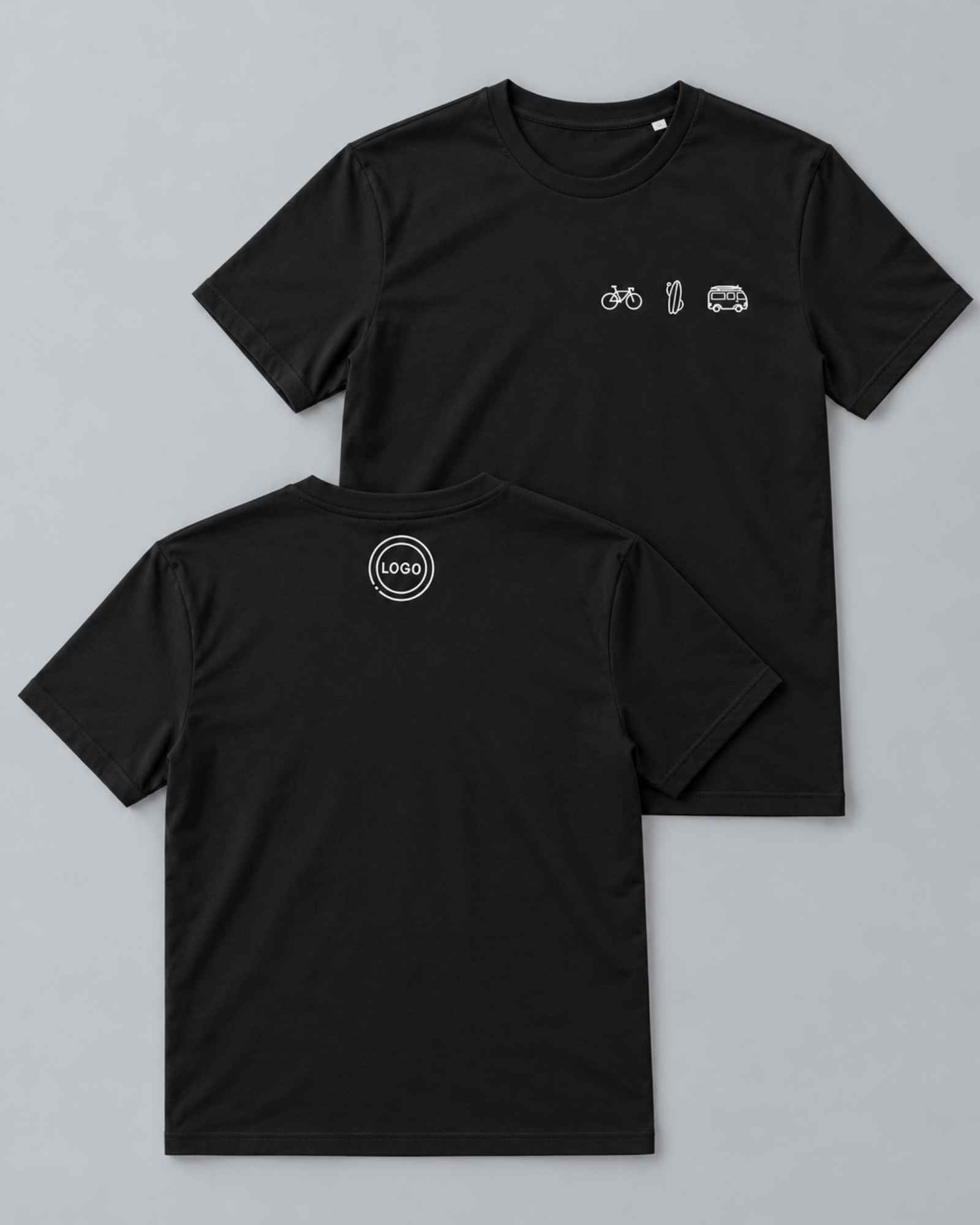 T-Shirt Unisex mit eigenem Nackenlogo