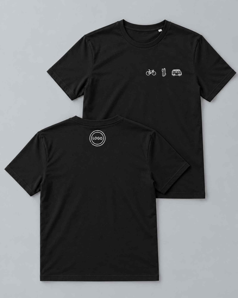 T-Shirt Unisex mit eigenem Nackenlogo