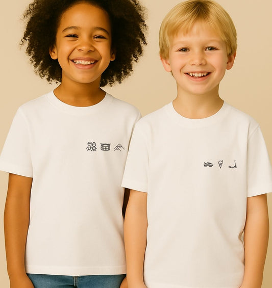 Personalisiertes Premium T-Shirt für Kinder aus Bio-Baumwolle | 3 Motive