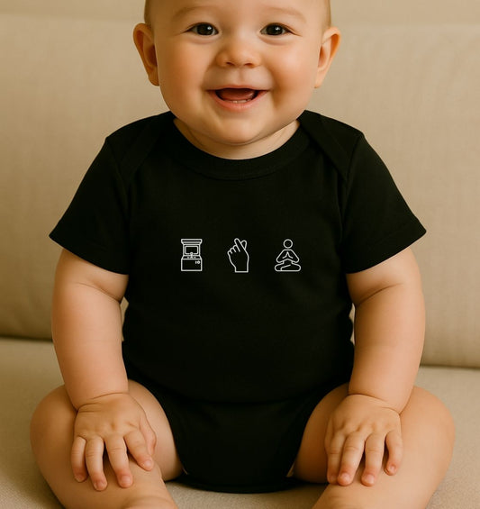 Personalisierter Baby Strampelanzug aus Bio-Baumwolle | 3 Motive