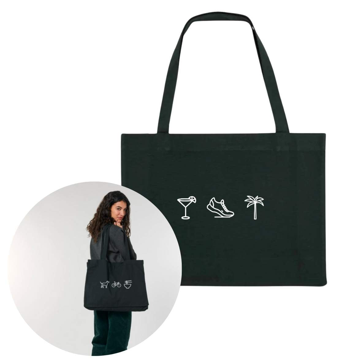 Personalisierte Premium Shopping Bag aus recyceltem Material