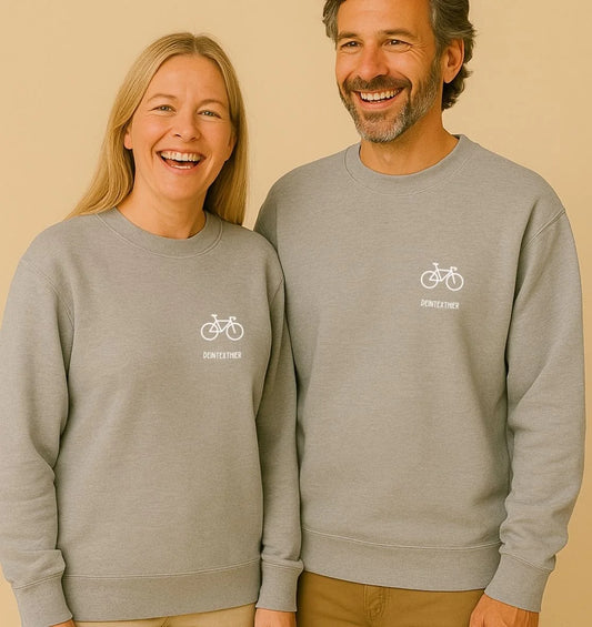 Personalisiertes Premium Sweatshirt aus Bio-Baumwolle (Unisex) | 1 Motiv