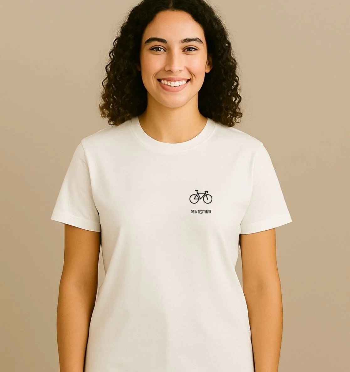 Personalisiertes Premium T-Shirt für Frauen aus Bio-Baumwolle | 1 Motiv
