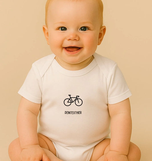 Personalisierter Baby Strampelanzug aus Bio-Baumwolle | 1 Motiv