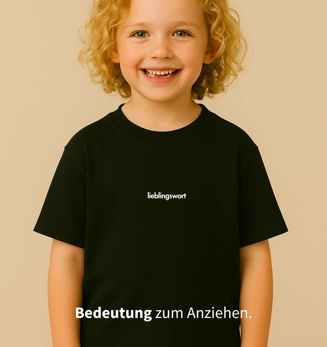 Personalisiertes Premium T-Shirt für Kinder aus Bio-Baumwolle | Text