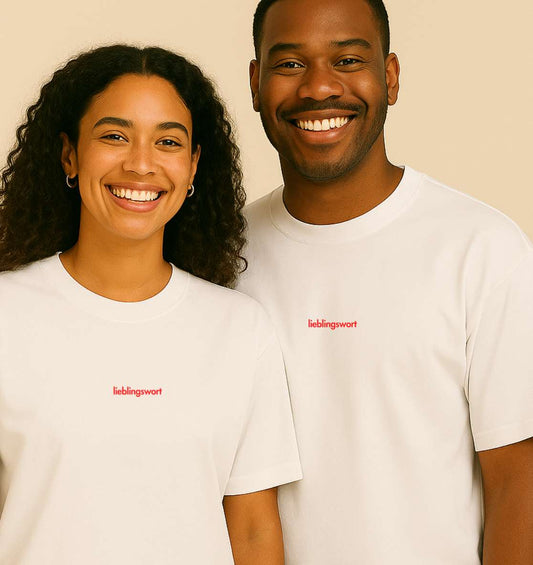 Personalisiertes Premium T-Shirt aus Bio-Baumwolle (Unisex) | Text