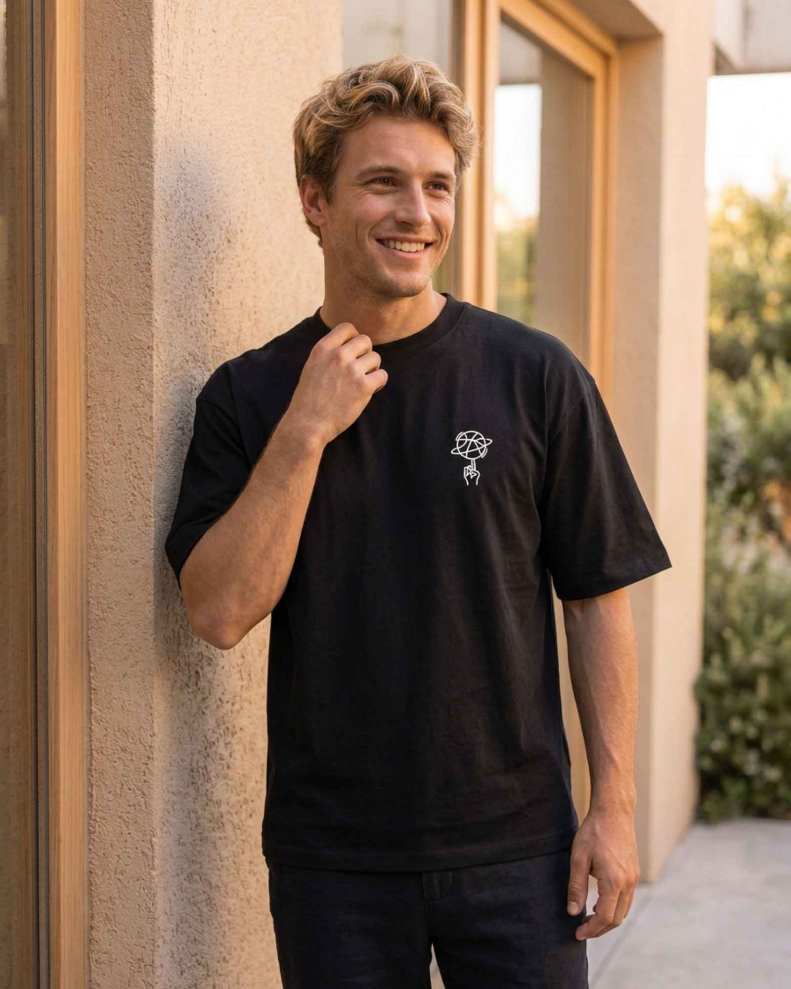 Gepersonaliseerd premium T-shirt van biologisch katoen - Oversized