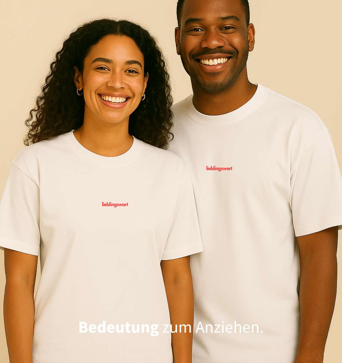 Personalisiertes Premium T-Shirt aus Bio-Baumwolle (Unisex) | Text