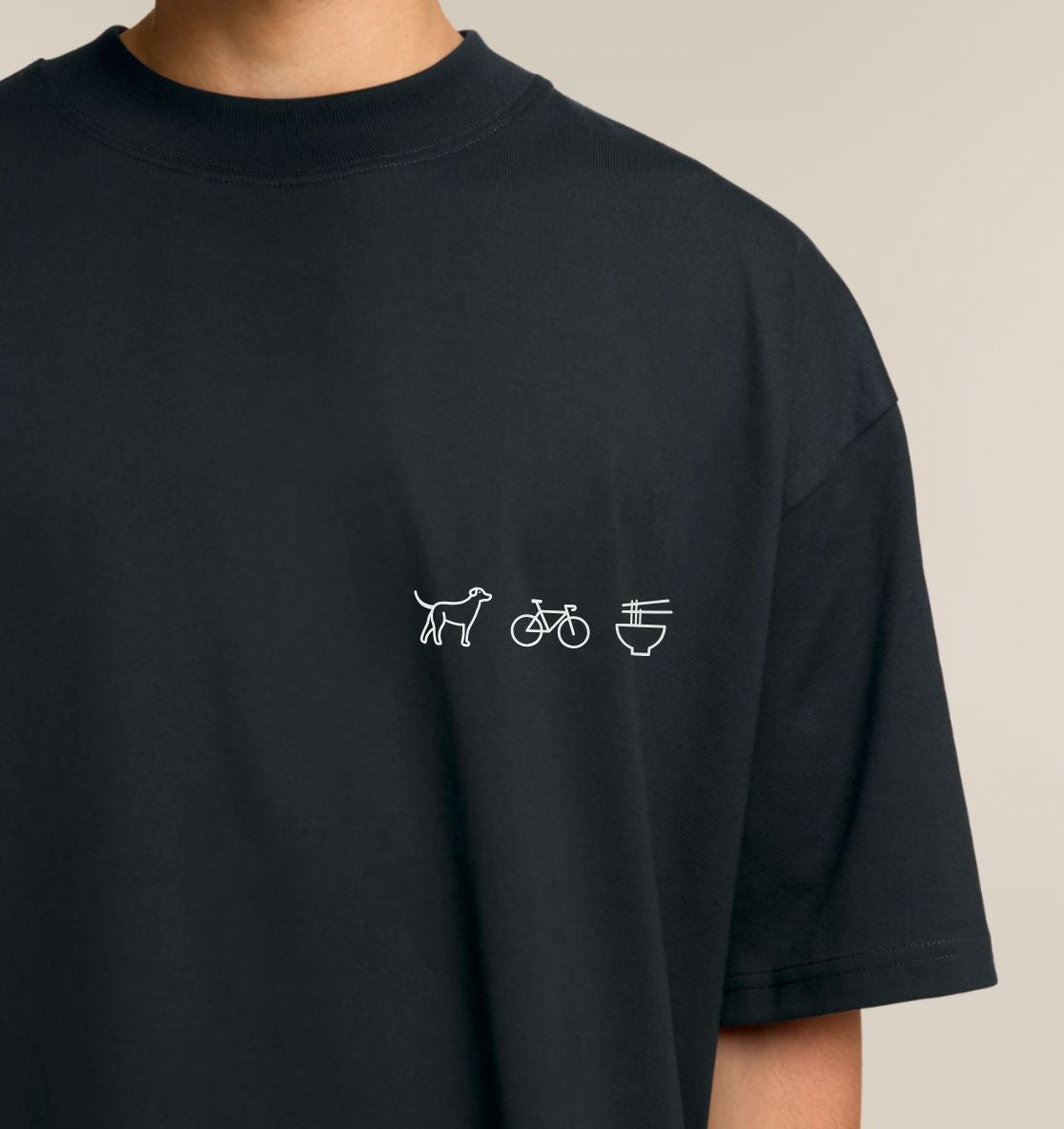 Personalisiertes Premium Oversized T-Shirt aus Bio-Baumwolle (Unisex) | 3 Motive