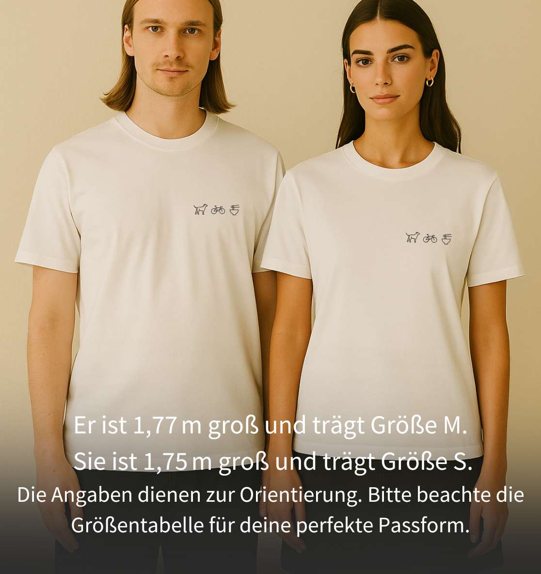 Personalisiertes Premium T-Shirt aus Bio-Baumwolle (Unisex) | 3 Motive