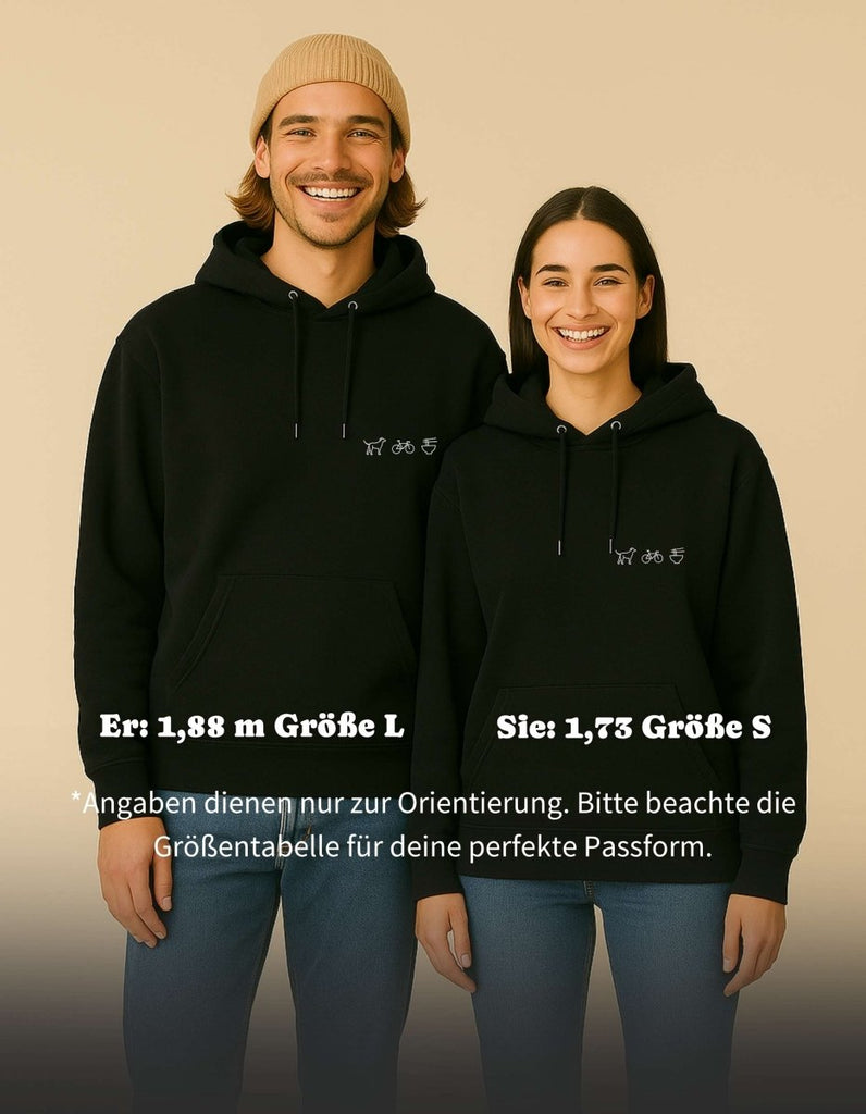 Personalisierter Premium Hoodie aus Bio - Baumwolle - Studio Sonntag