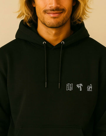 Personalisierter Premium Hoodie aus Bio - Baumwolle - Studio Sonntag