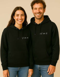 Personalisierter Premium Hoodie aus Bio - Baumwolle - Studio Sonntag