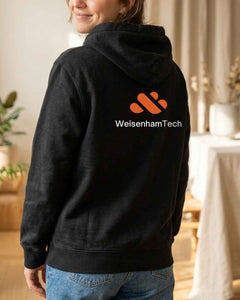 Personalisierter Premium Hoodie mit eigenem Rückenlogo – Unisex - Studio Sonntag