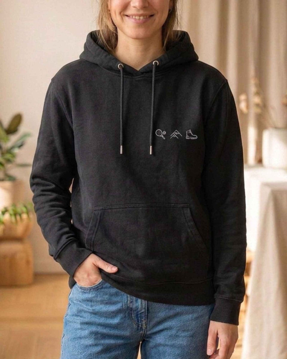 Personalized Premium Hoodie with Your Own Back Logo – Unisex - Studio Sonntag