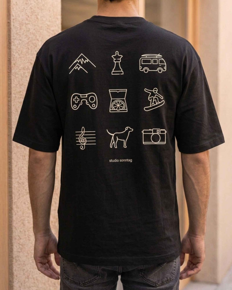 T-shirt oversize haut de gamme personnalisé en coton bio - Studio Sonntag