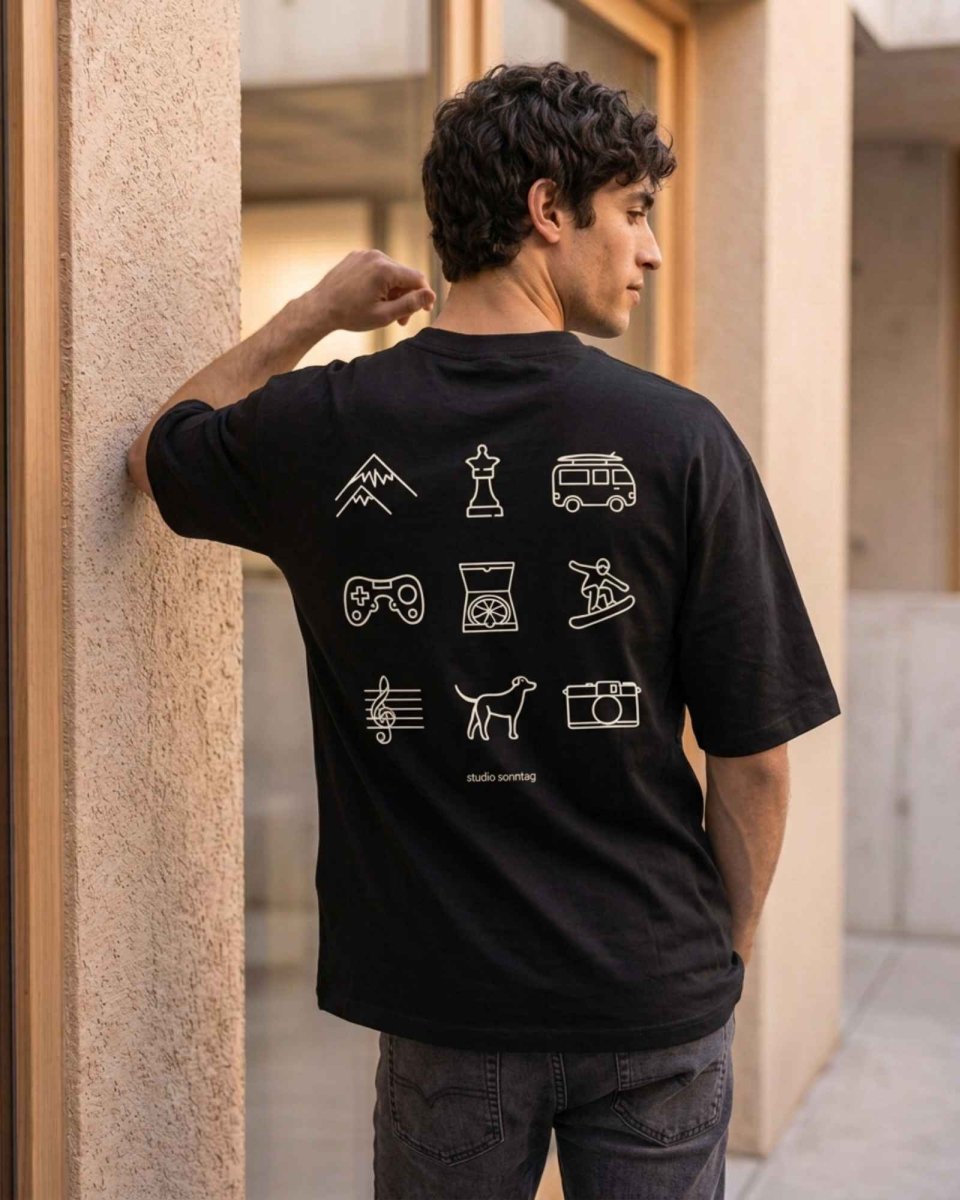 T-shirt oversize haut de gamme personnalisé en coton bio - Studio Sonntag