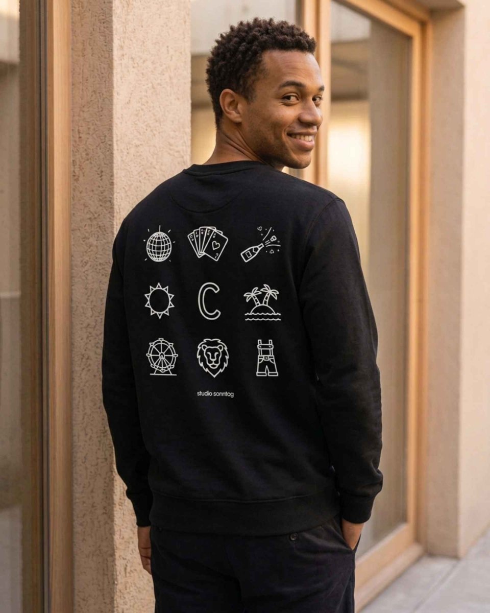 Gepersonaliseerd premium sweatshirt van biologisch katoen - Studio Sonntag