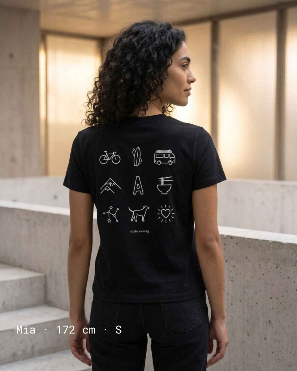 Gepersonaliseerd premium T-shirt van biologisch katoen - Dames - Studio Sonntag