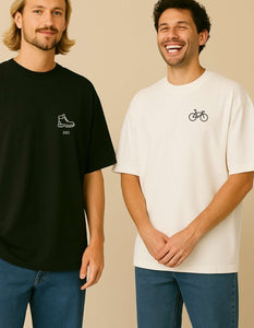 Personalisiertes Premium T-Shirt aus Bio - Baumwolle – Oversized - Studio Sonntag