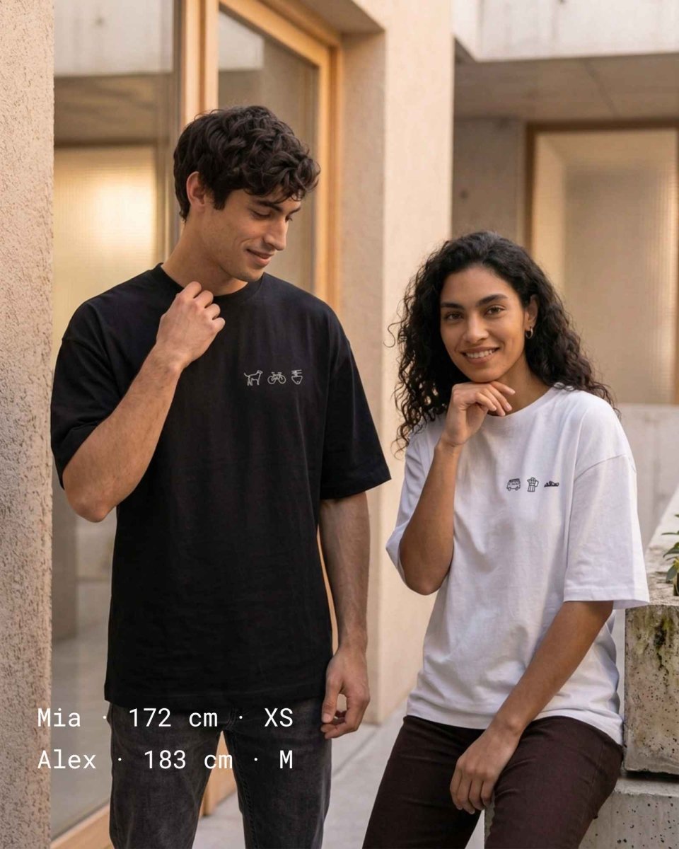 T-shirt premium personnalisé en coton bio – coupe oversize - Studio Sonntag