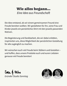 Personalisiertes Premium T-Shirt aus Bio - Baumwolle – Unisex - Studio Sonntag