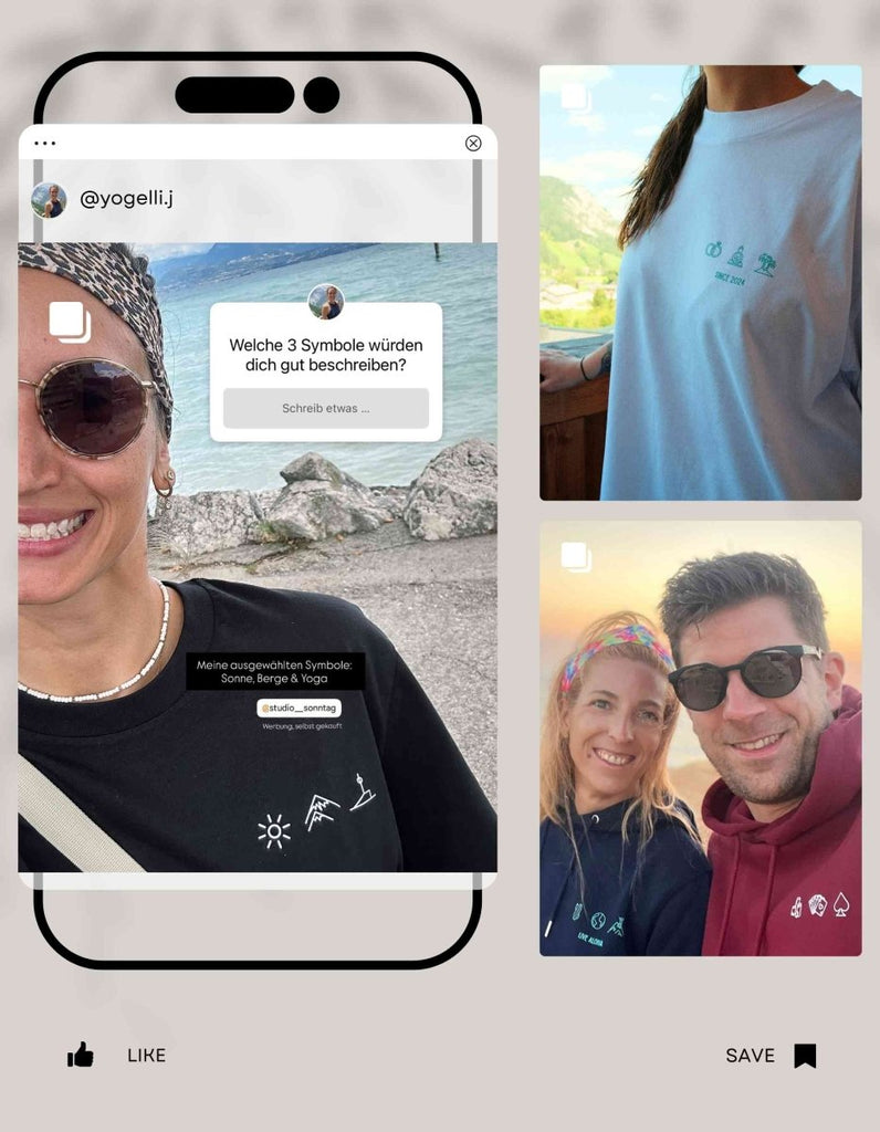 Personalisiertes Premium T-Shirt aus Bio - Baumwolle – Unisex - Studio Sonntag