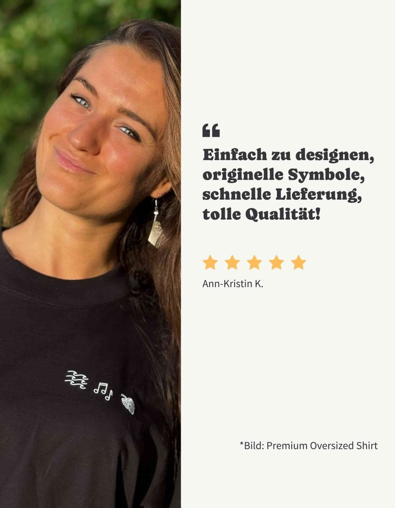 Personalisiertes Premium T-Shirt aus Bio - Baumwolle – Unisex - Studio Sonntag