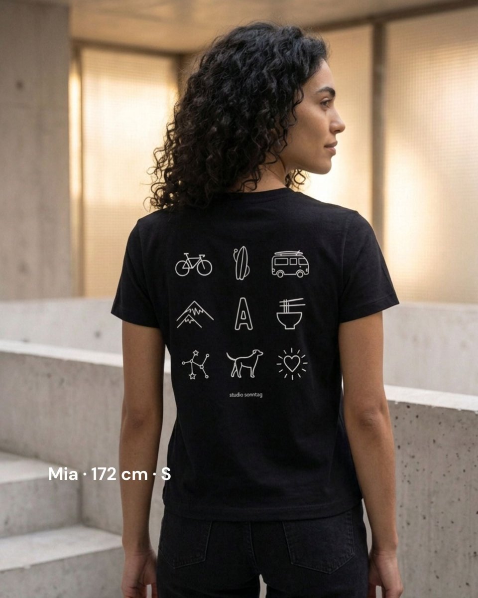 T-shirt för kvinnor · Välj bland 9 motiv – Studio Sonntag