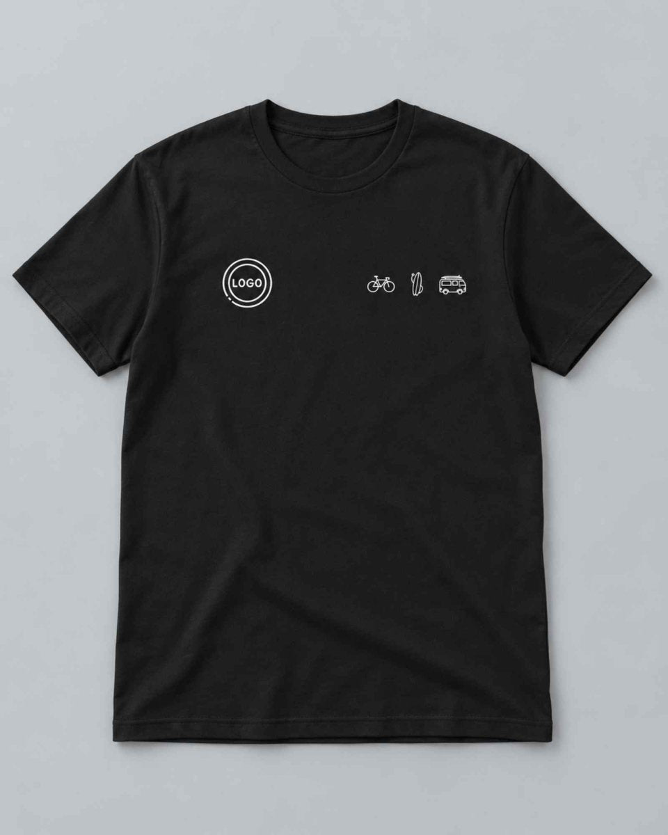 Unisex-T-shirt met eigen logo op de borst - Studio Sonntag